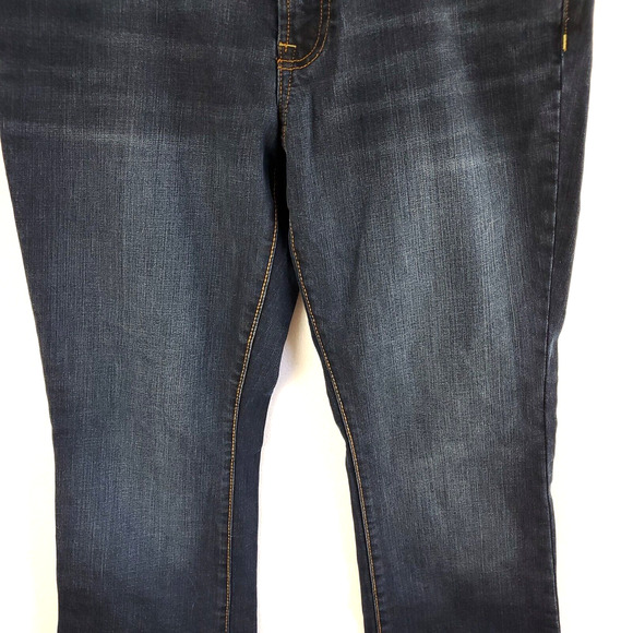 Old Navy Jeans Womens 8 Flirt Bootcut Raw Hem Blue Mid Rise Stretch Pants - Picture 7 of 16